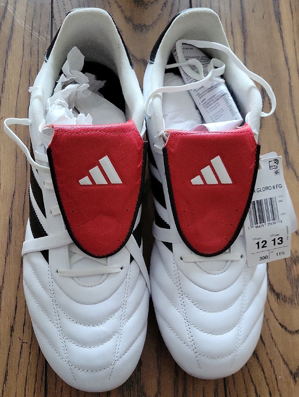 Adidas Copa Gloro II FG Men's Soccer Shoe Athletic White Cleats SZ 12
